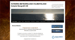 Desktop Screenshot of klimat.ug.edu.pl