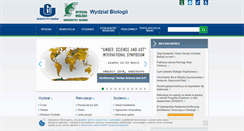 Desktop Screenshot of biology.ug.edu.pl