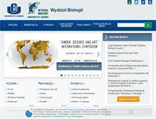 Tablet Screenshot of biology.ug.edu.pl
