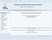 Tablet Screenshot of kmm.mat.ug.edu.pl