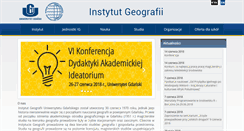 Desktop Screenshot of geo.ug.edu.pl