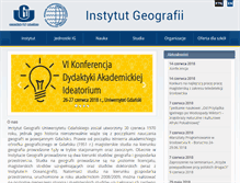 Tablet Screenshot of geo.ug.edu.pl