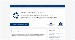 Desktop Screenshot of konsumpcja.ug.edu.pl