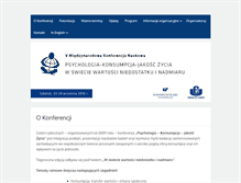 Tablet Screenshot of konsumpcja.ug.edu.pl