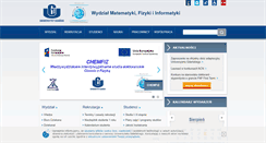 Desktop Screenshot of mfi.ug.edu.pl