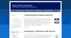 Desktop Screenshot of antonowicz.wzr.ug.edu.pl