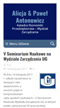 Mobile Screenshot of antonowicz.wzr.ug.edu.pl