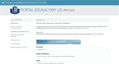 Desktop Screenshot of pe.ug.edu.pl