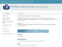 Tablet Screenshot of pe.ug.edu.pl