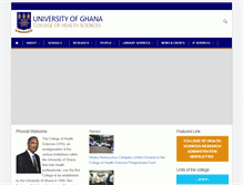 Tablet Screenshot of chs.ug.edu.gh