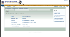 Desktop Screenshot of library.ug.edu.gh