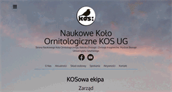 Desktop Screenshot of kos.ug.edu.pl