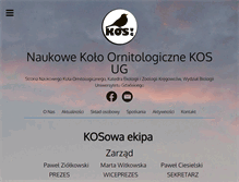 Tablet Screenshot of kos.ug.edu.pl